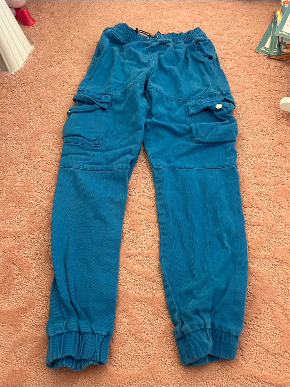 Forever 21 Women’s Teal Blue Cargo Pants